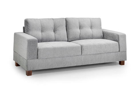 Charles Sofa Grey Fabric 3 Seater